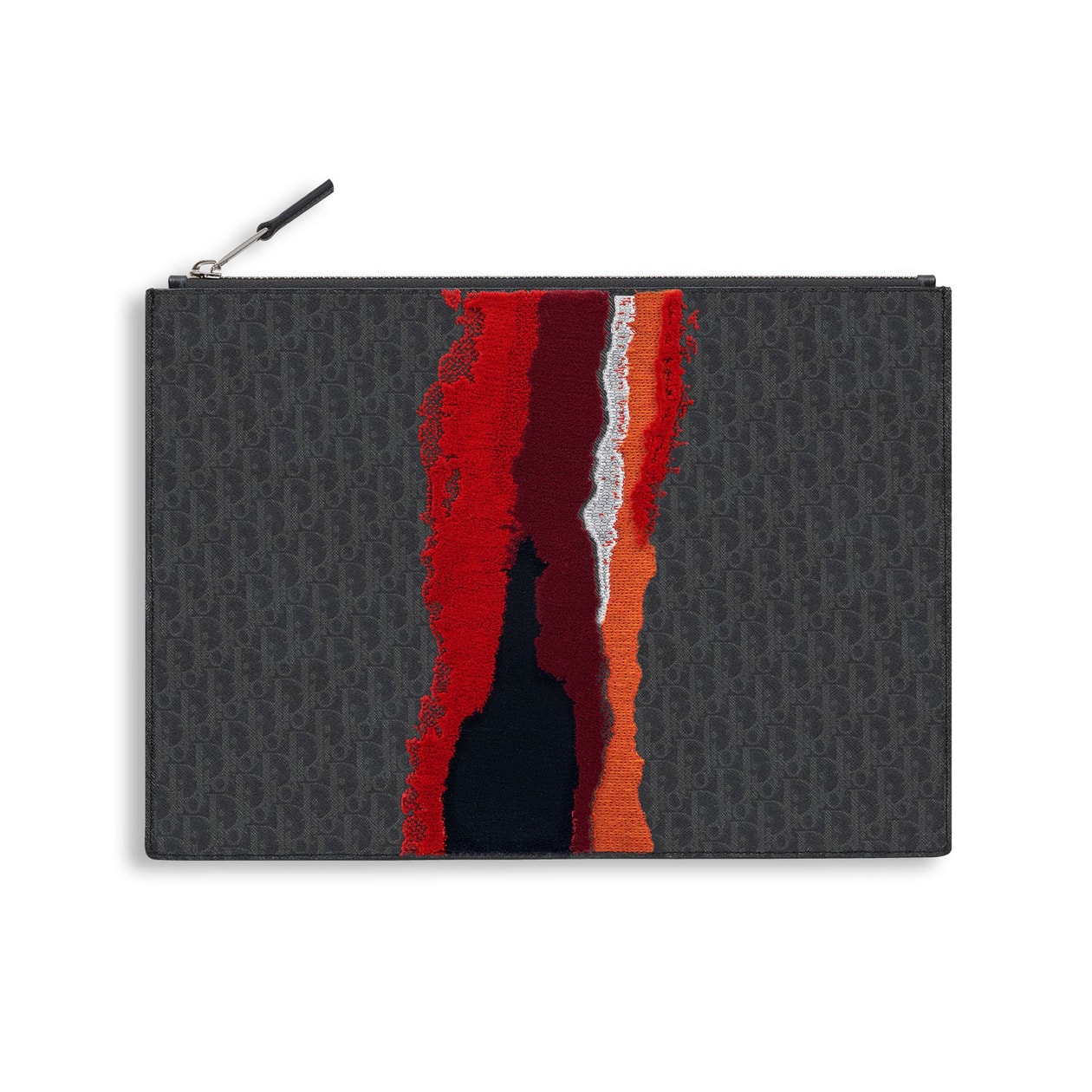Dior Homme Red Tufted Darklight Canvas Pouch