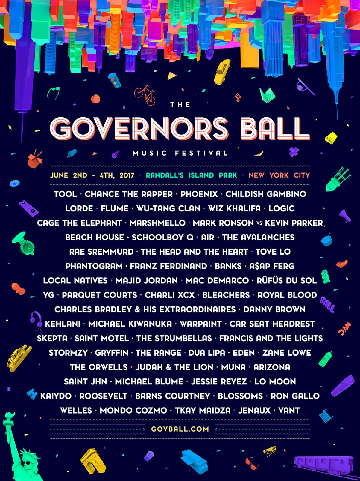 Governors Ball Music Festival 2017 Lineup