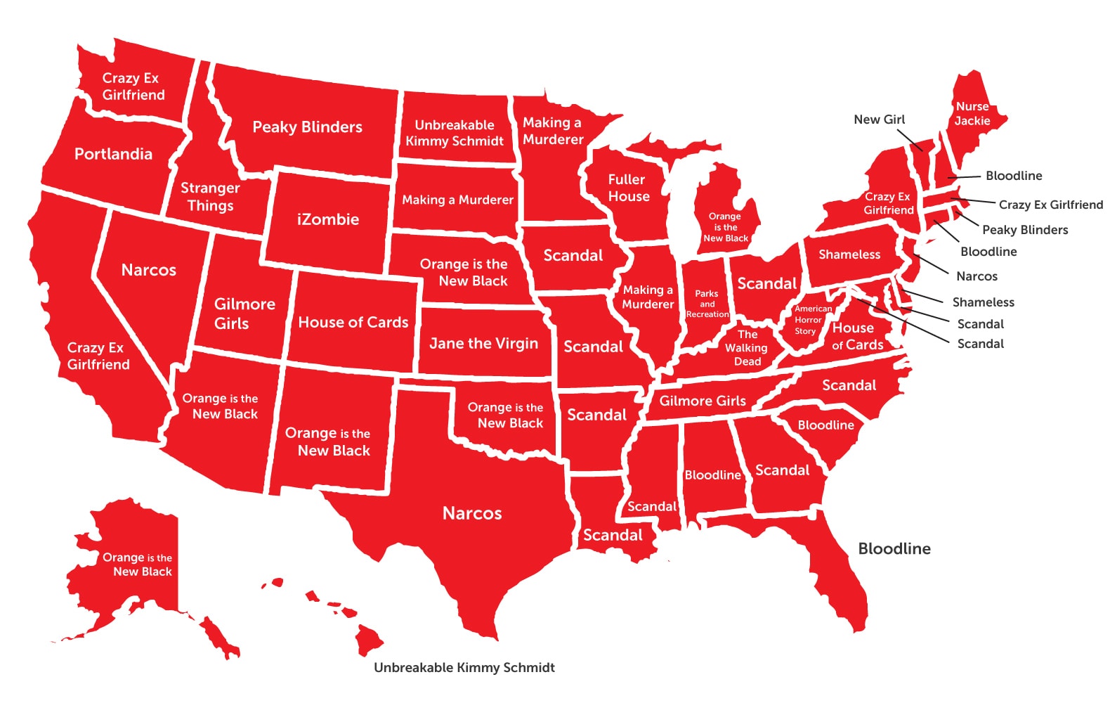 Most Popular Netflix Shows by State TV Shows Online Streaming
