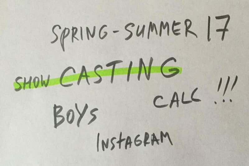 Gosha Rubchinskiy が次なるミューズを一般公募