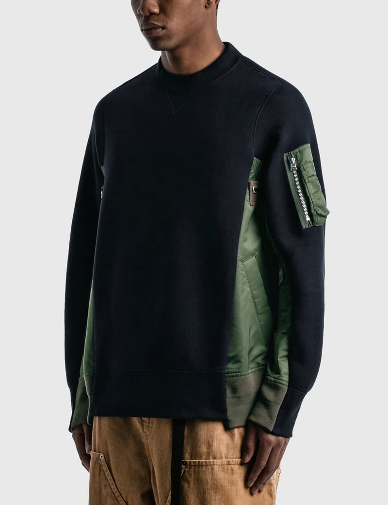 sacai sponge sweatshirt