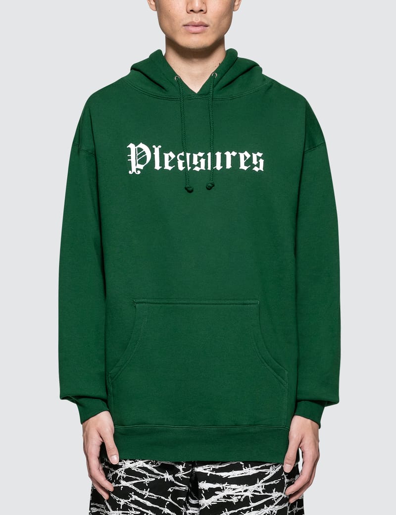 pleasures hoodie green