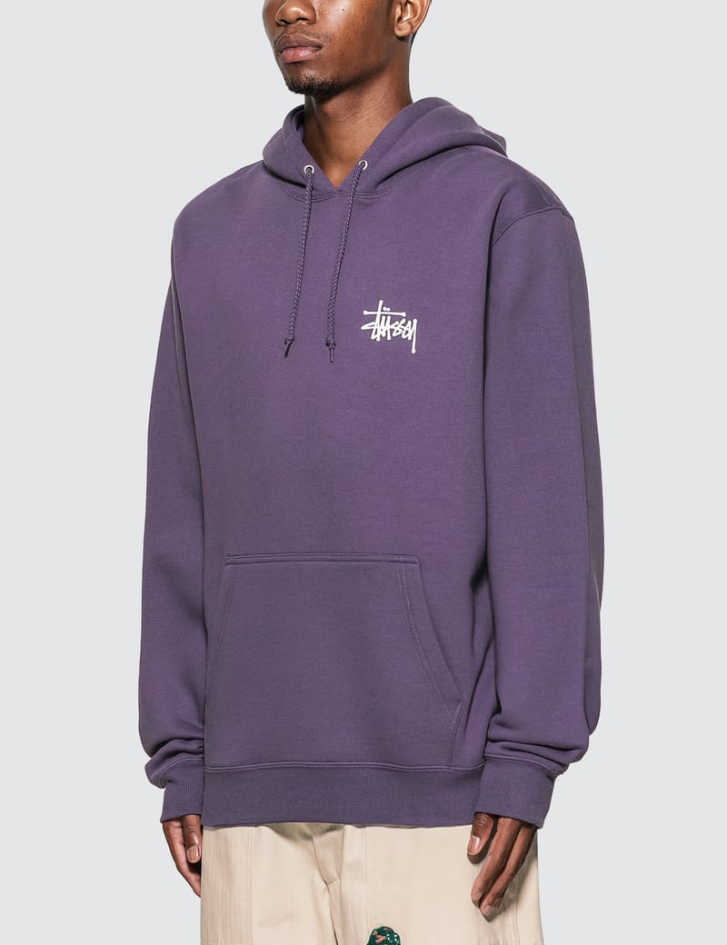 purple stussy sweatshirt