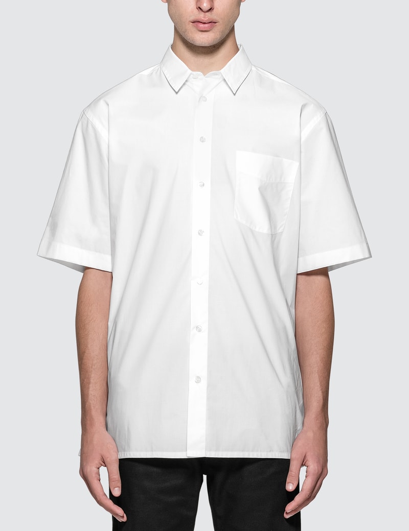 Image of Raf Simons Short Sleeved Shirt With Back Print