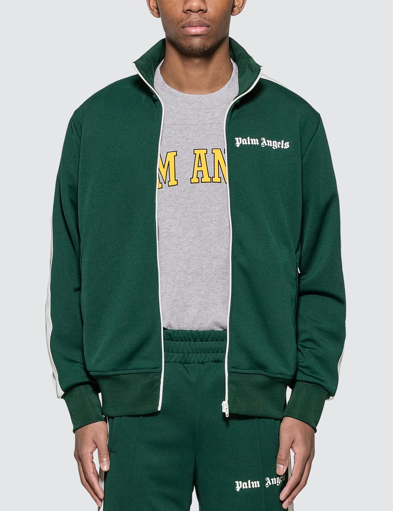 palm angels green track pants