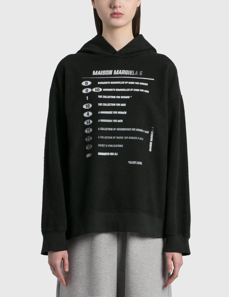 Image of MM Maison Margiela Oversized Printed Hoodie