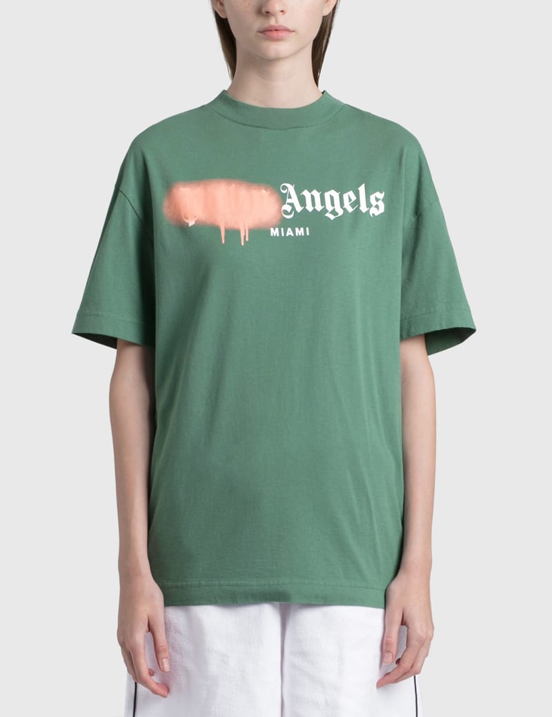 palm angels spray t shirt mens