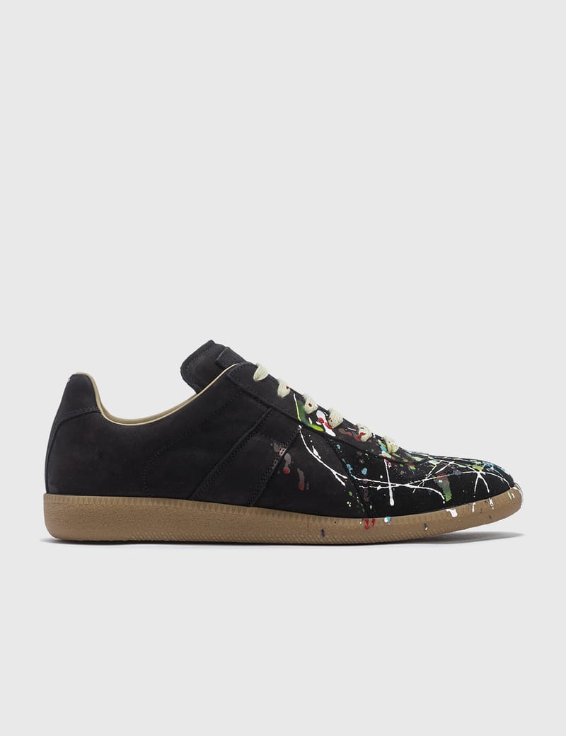 maison margiela paint drop sneakers