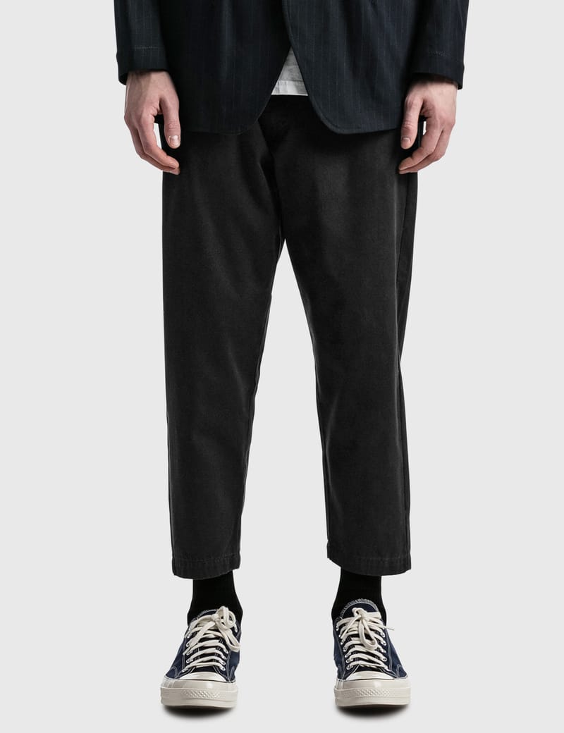 chino cloth pants wide tapered