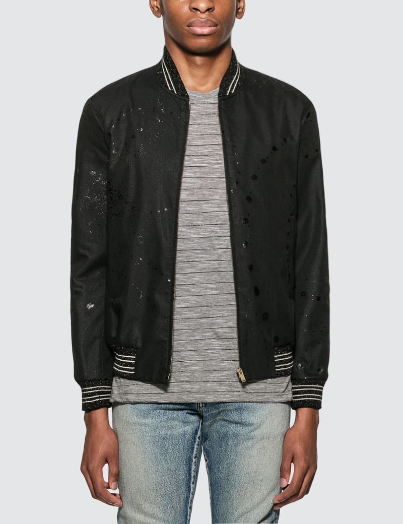 saint laurent black teddy jacket