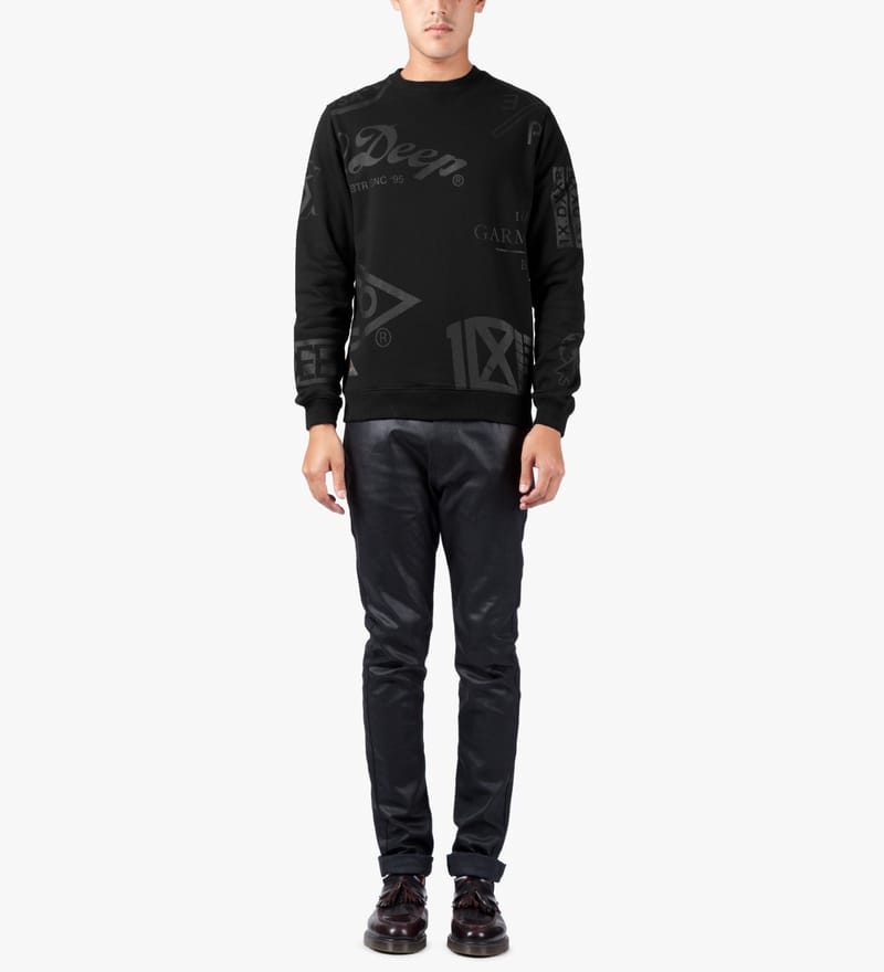 10 Deep Full Clip Crewneck black