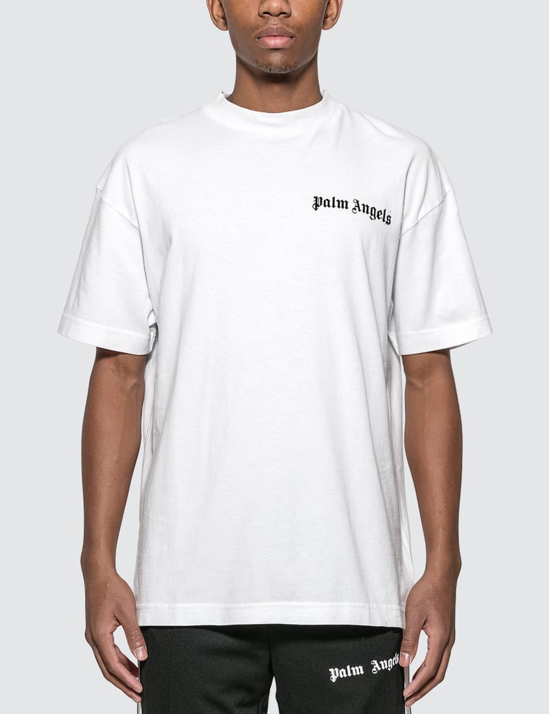 palm angels basic logo t shirt