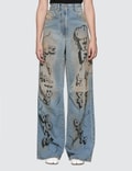 Off-White Graffiti Oversize Tomboy Jeans Picture