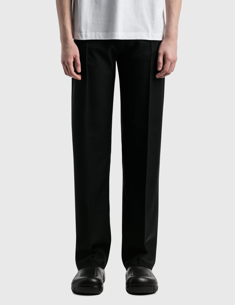 random identities white high rise pants