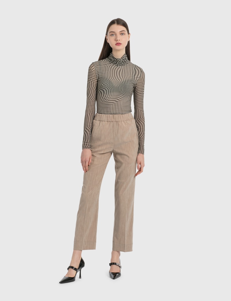 Image of Ganni Melange Suiting Pants