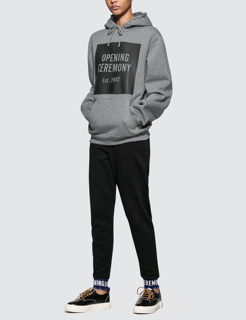 opening ceremony box logo hoodie