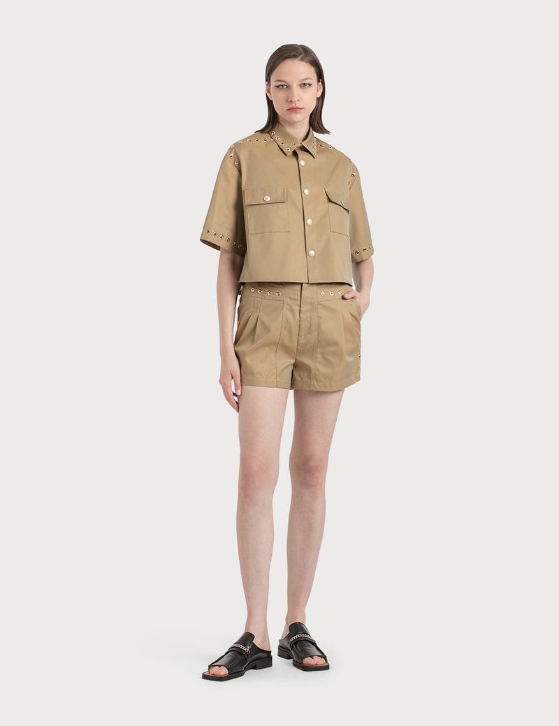 Image of KOCH High Waist Eyelette Shorts