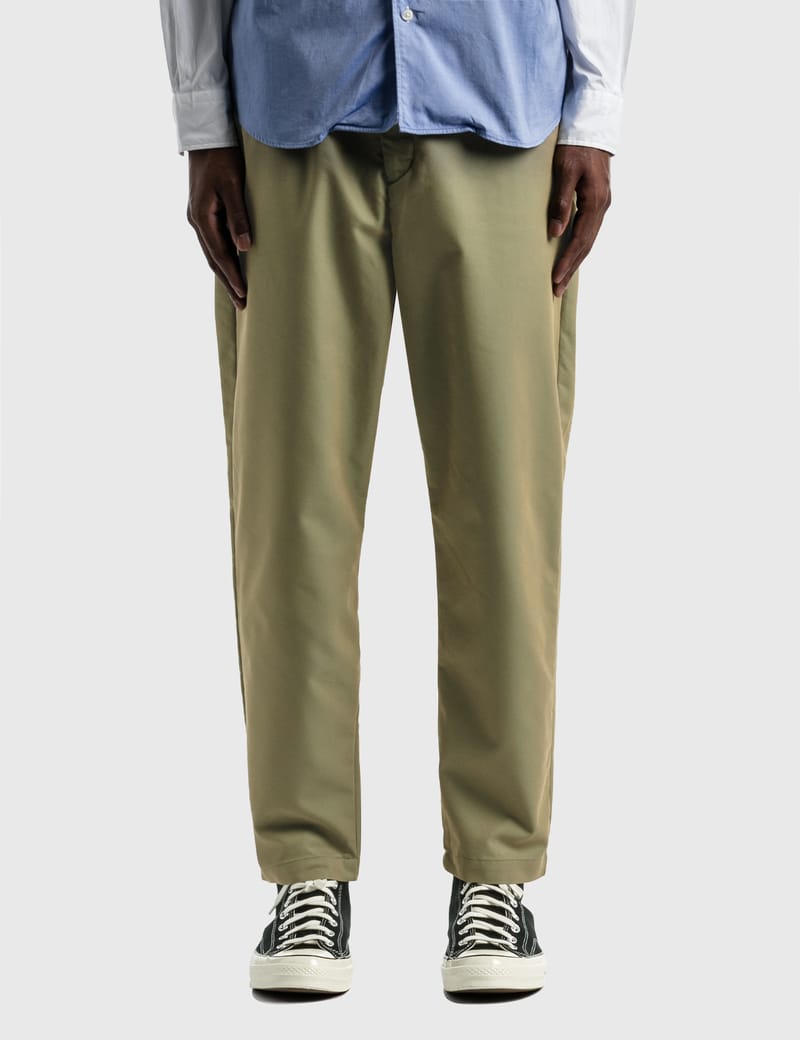 chino cloth pants wide tapered