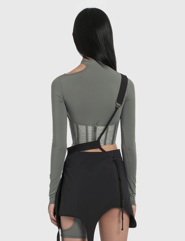 Hyein Seo Long Sleeve Top With Corset