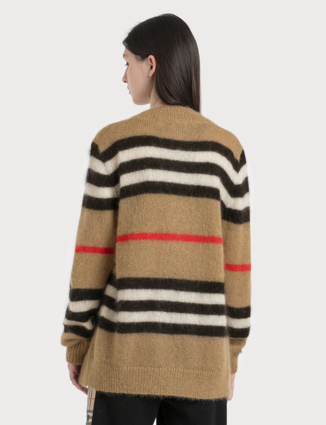 Burberry Vintage Stripe Mohair Oversized Cardigan