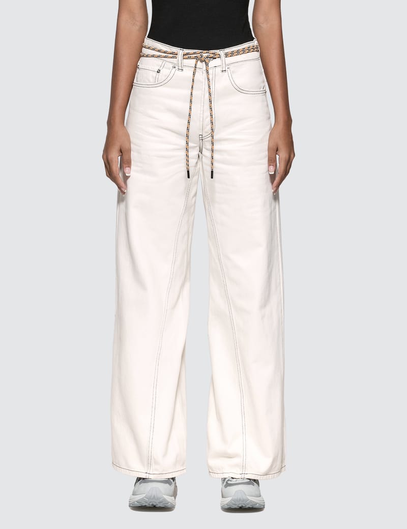 ganni wide leg jeans