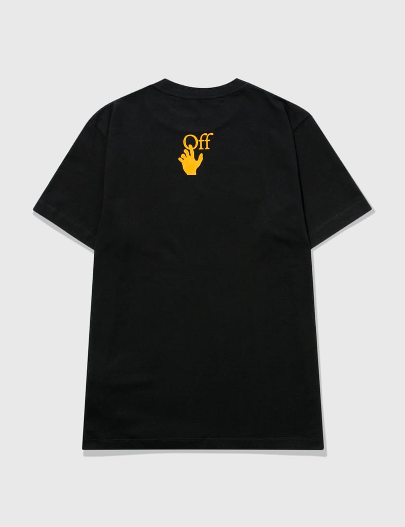 White graphic tee with black writing Outlet