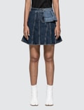 Alexander McQueen Pieced Denim Mini Skirt Picture