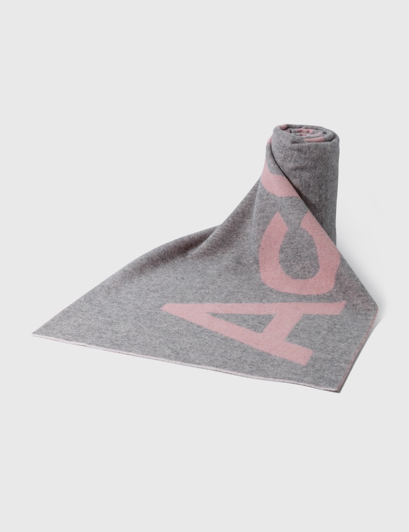 Image of Acne Studios Logo Jacquard Scarf