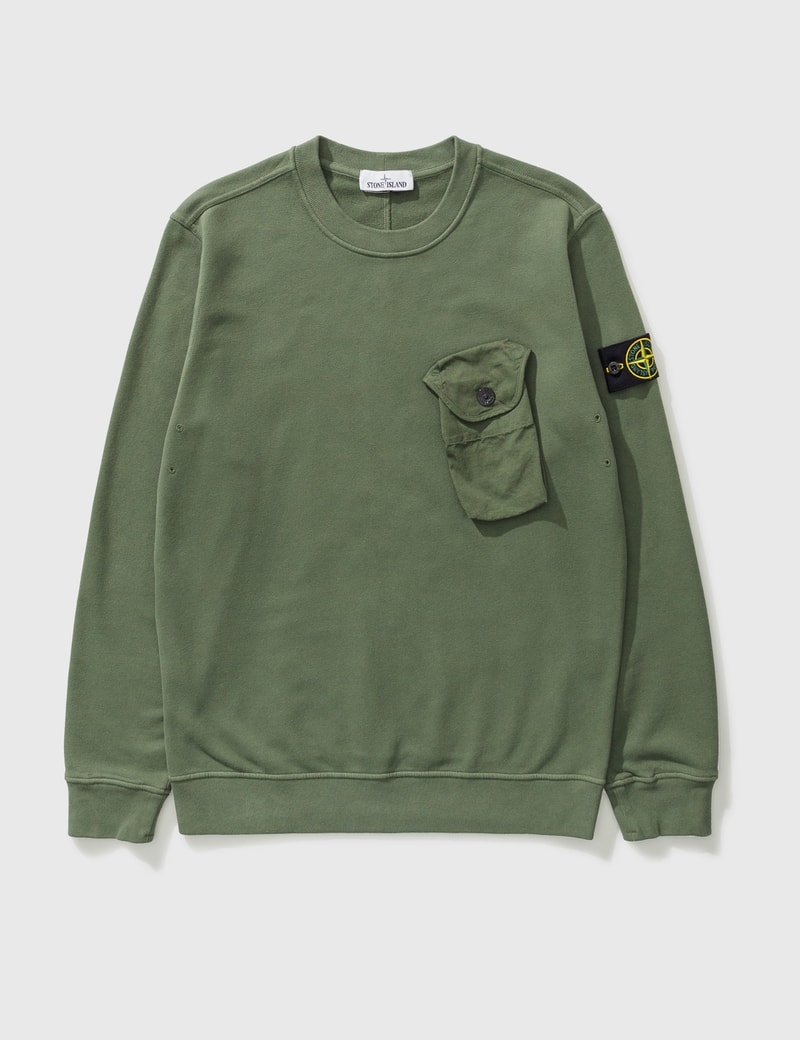 stone island sweatshirt cream