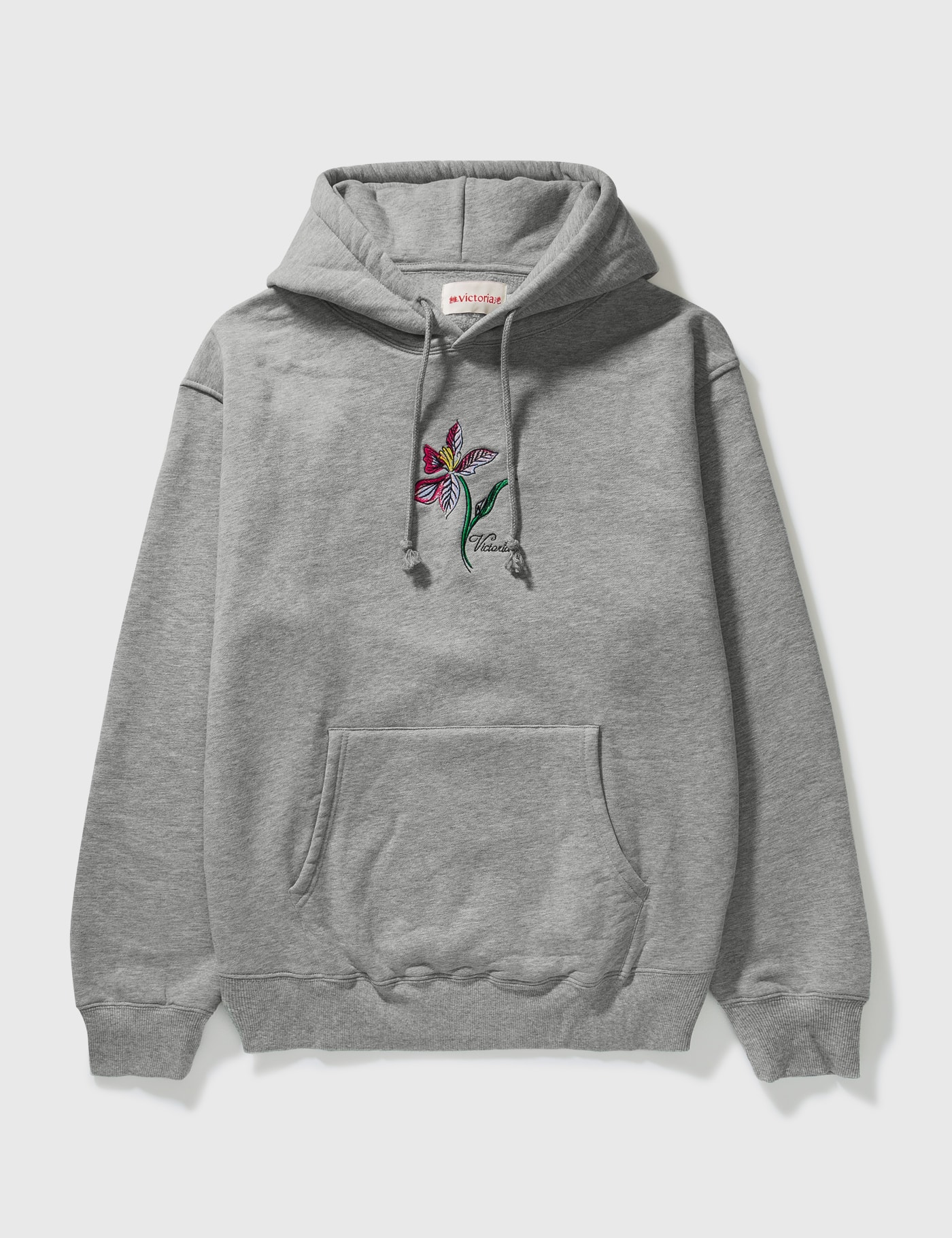 Victoria Orchid Hoodie In Grey