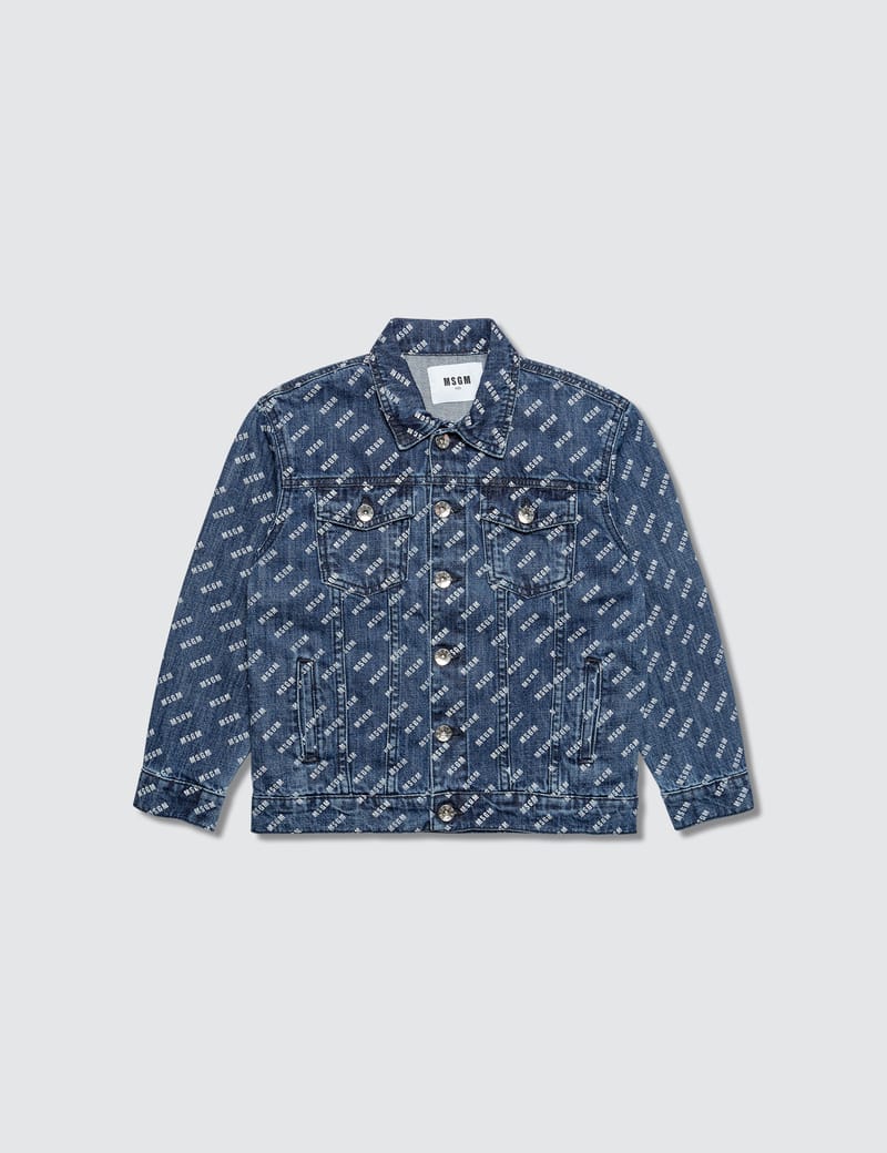 monogram jean jacket