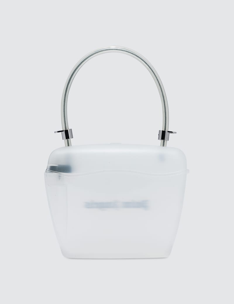 palm angels padlock bag clear