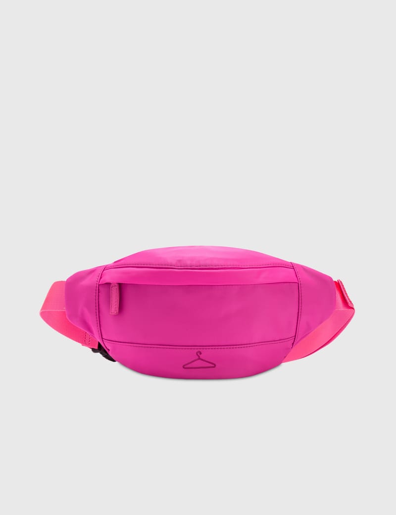 neon pink fanny pack