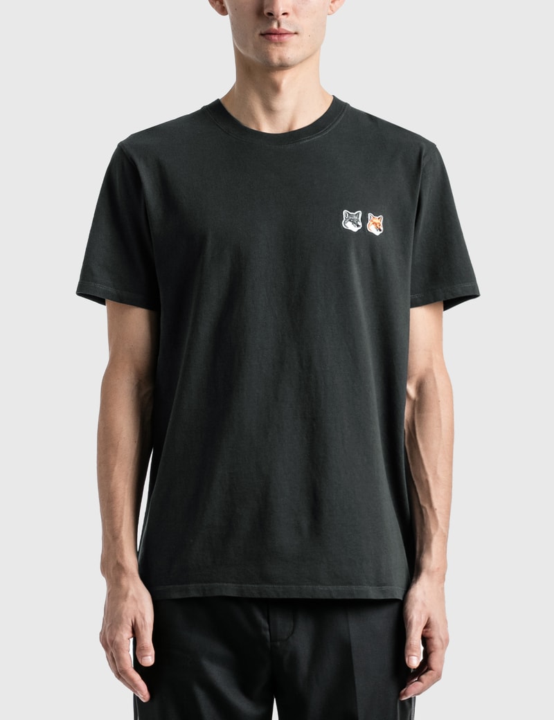 Image of Maison Kitsune Double Fox Head Patch T-Shirt