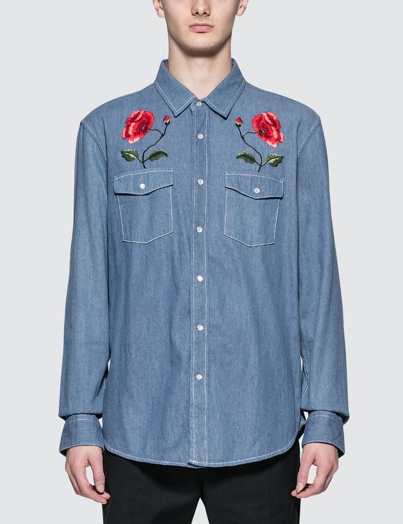 stussy denim shirt