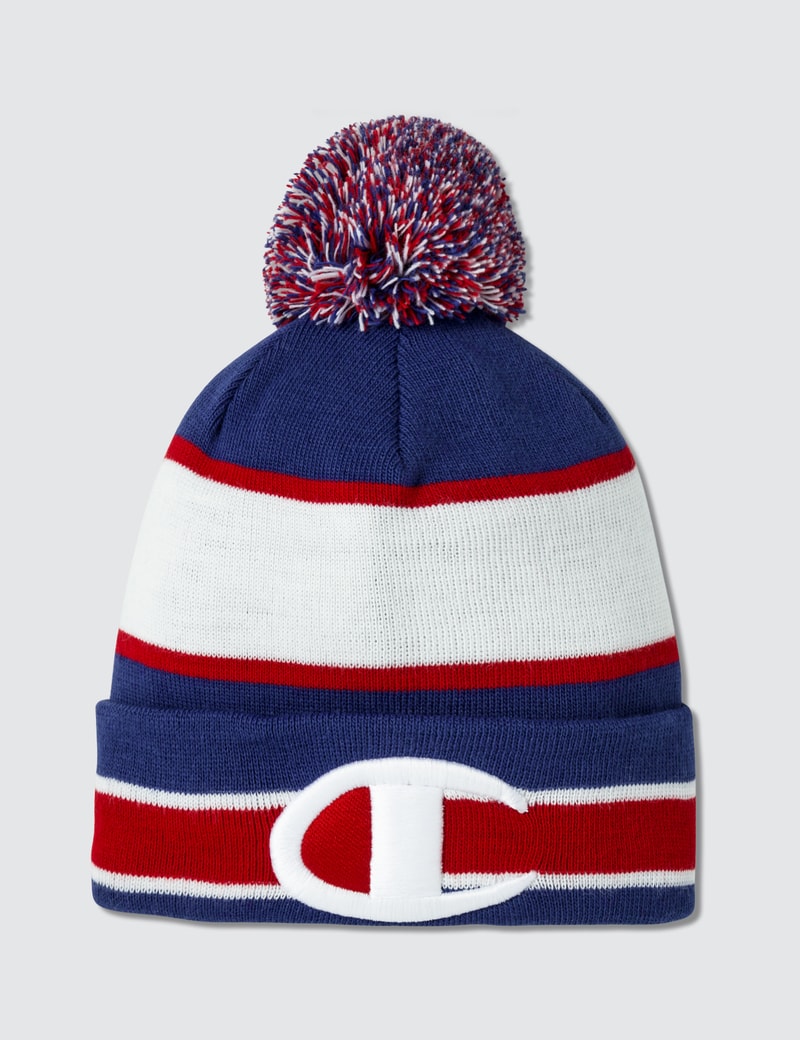 Image of Champion Reverse Weave Logo Beanie