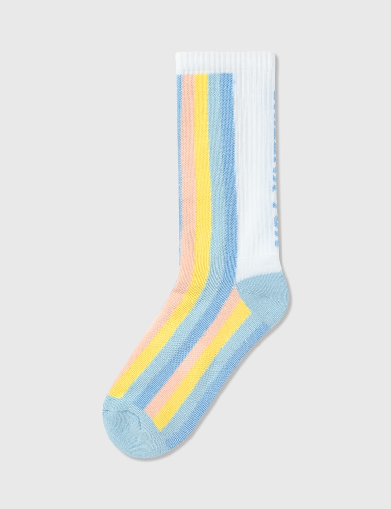 Image of Maison Kitsune Striped Sporty Socks