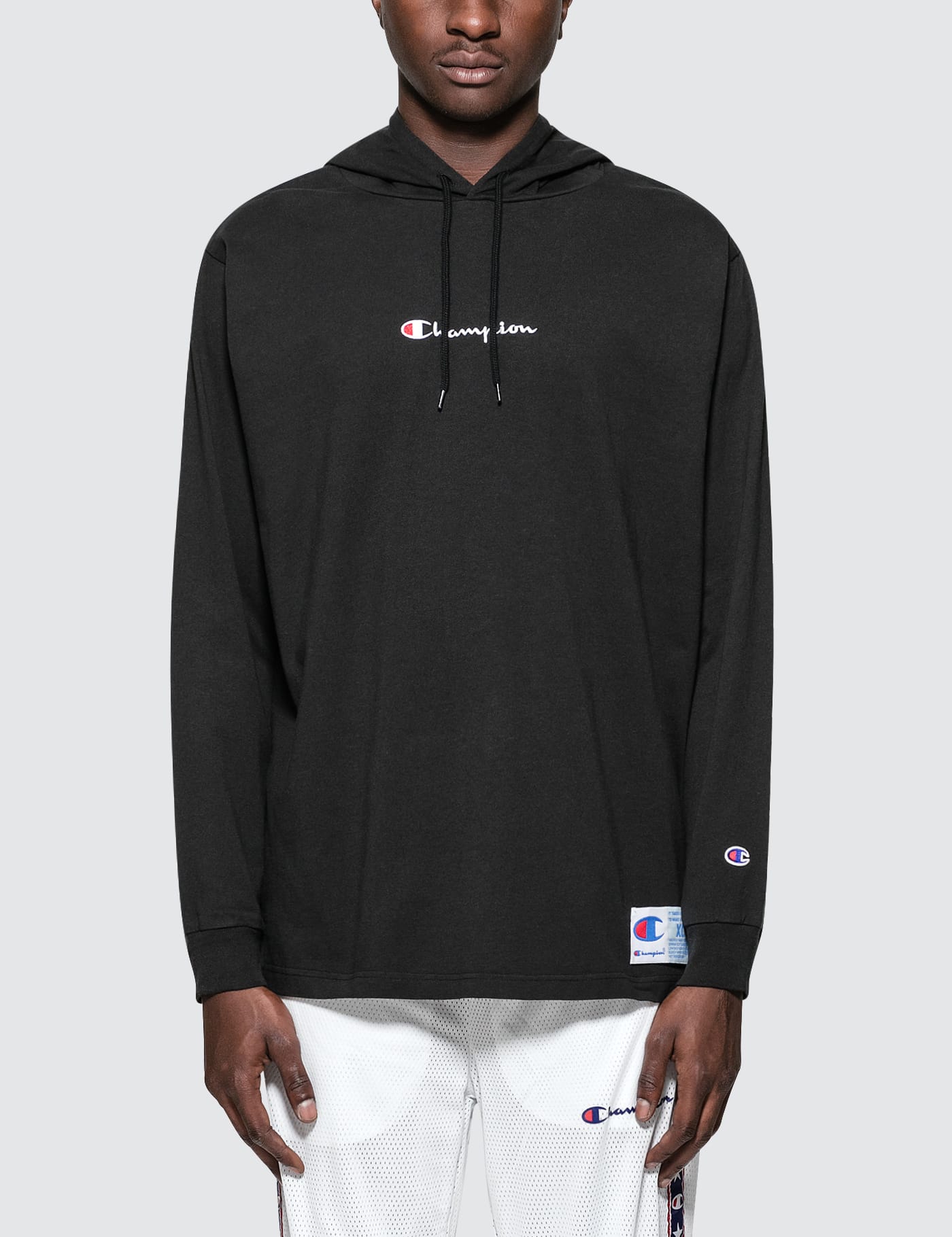 champion hoodie with small logo