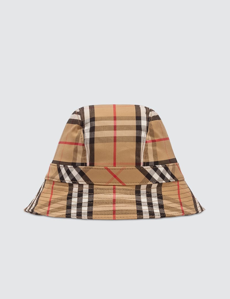 burberry vintage check bucket hat