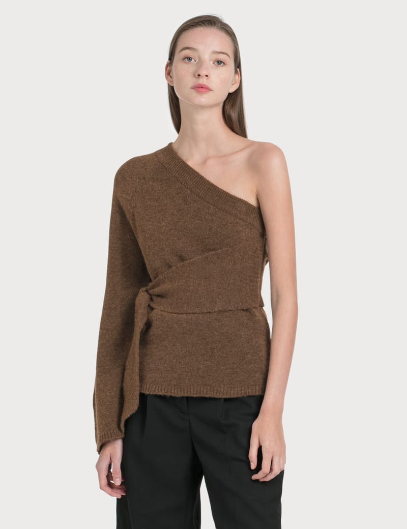 nanushka one shoulder sweater