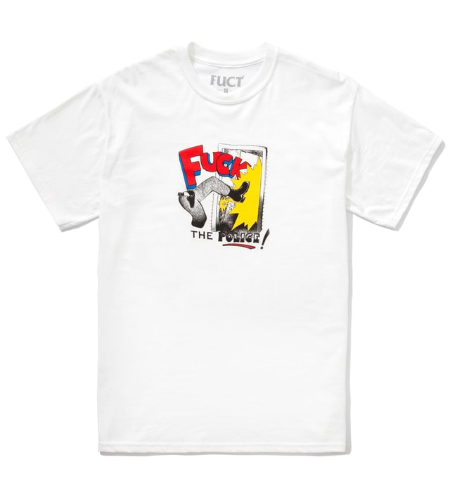 Fuct White Fuck The Police T Shirt Hbx