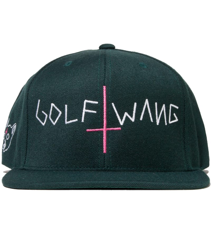 green golf cap