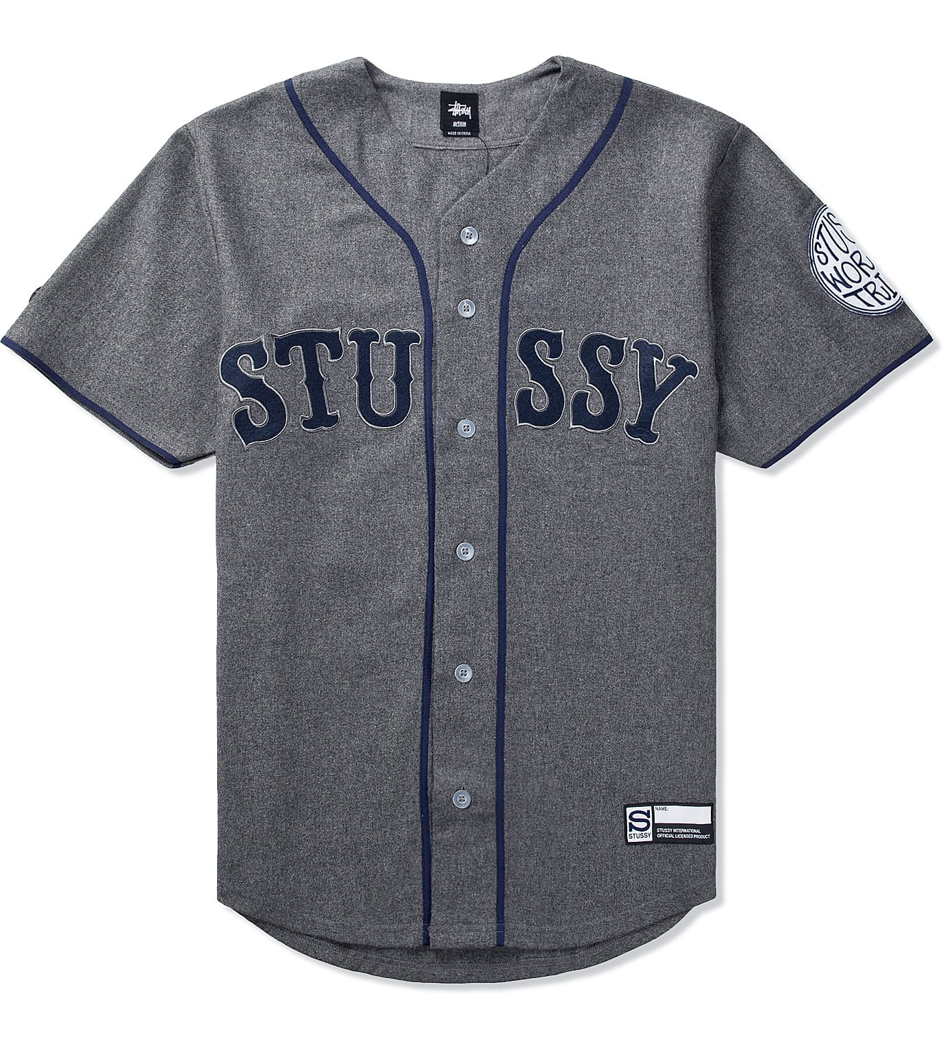 stussy baseball shirt