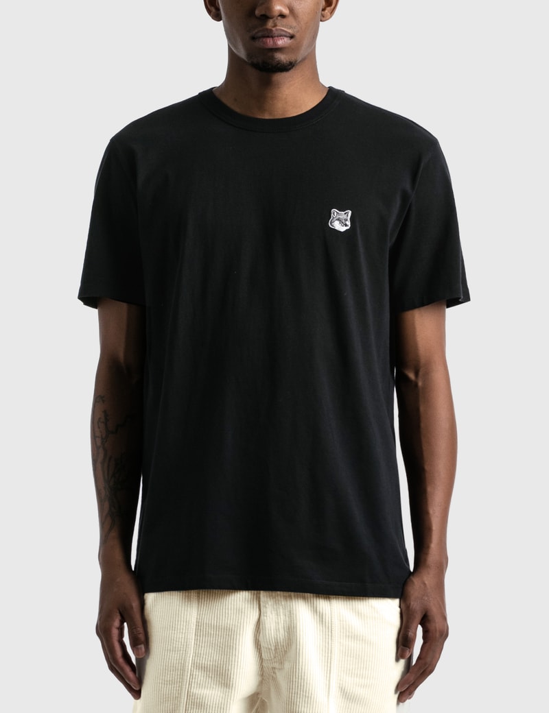 MAISON KITSUNÉ GREY FOX HEAD PATCH CLASSIC T-SHIRT
