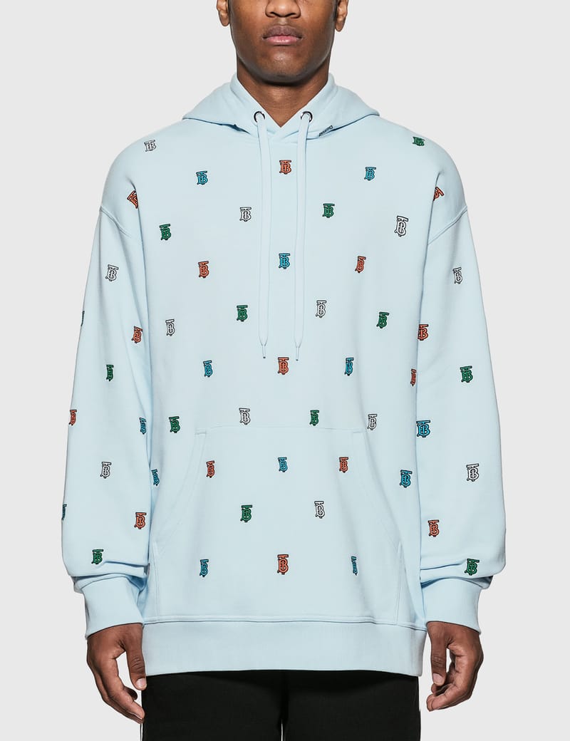 baby blue burberry hoodie