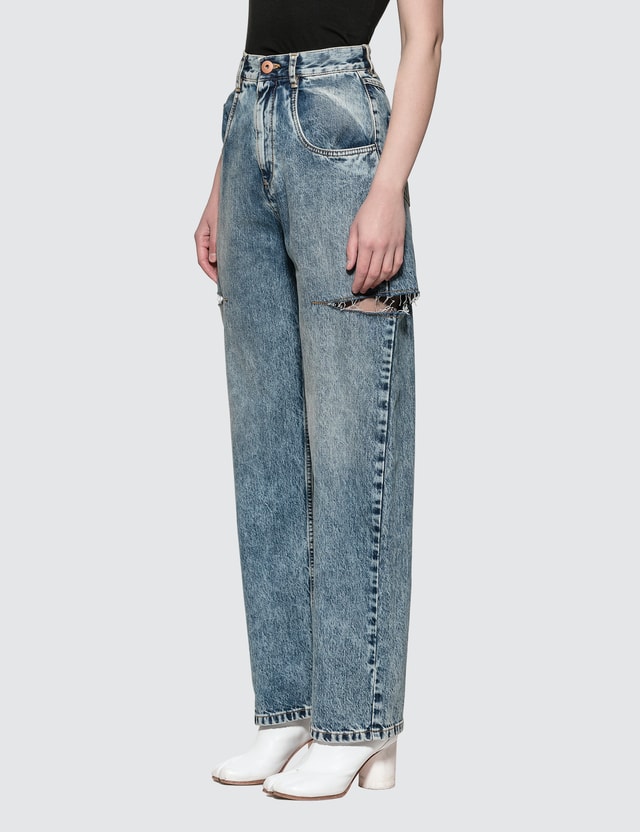 Maison Margiela Cut Out Jeans Hbx