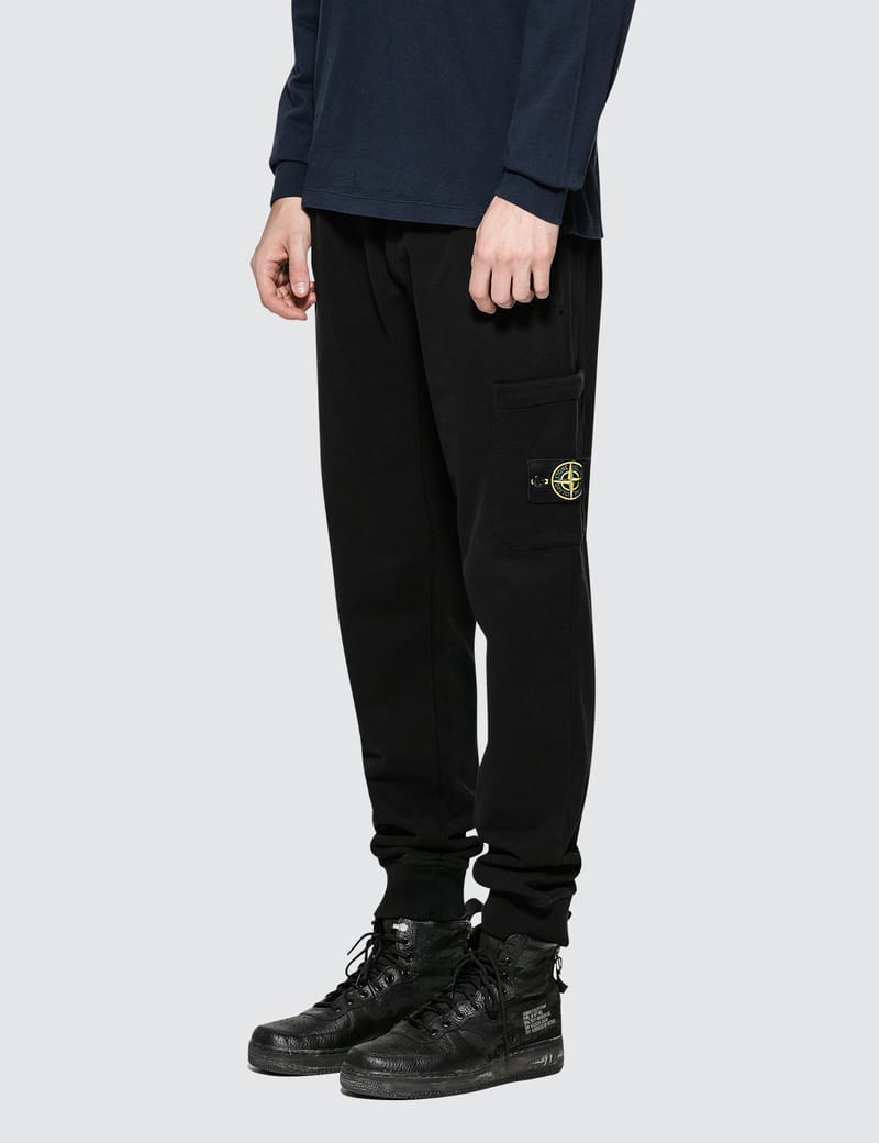 stone island garment dyed sweatpants