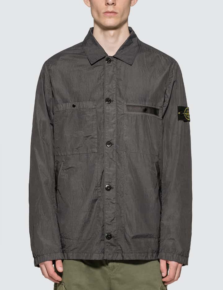 Stone Island Seersucker Overshirt Hbx