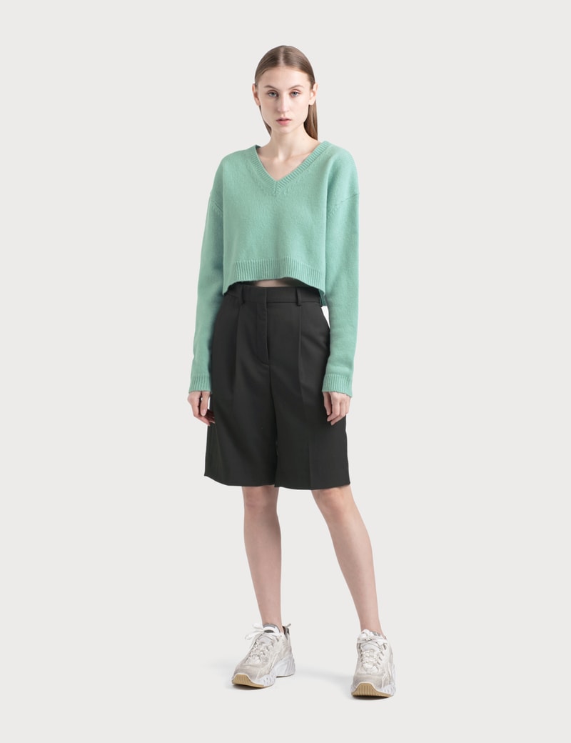 Image of Acne Studios Wool-blend Shorts