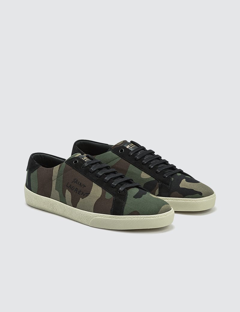 camo canvas sneakers